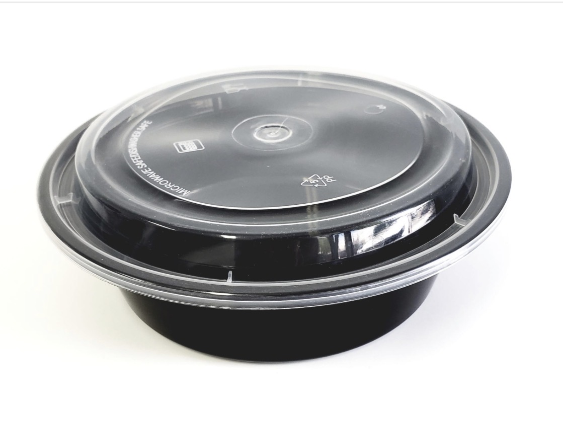 Microwaveable Round Container  6” Deep 16oz.