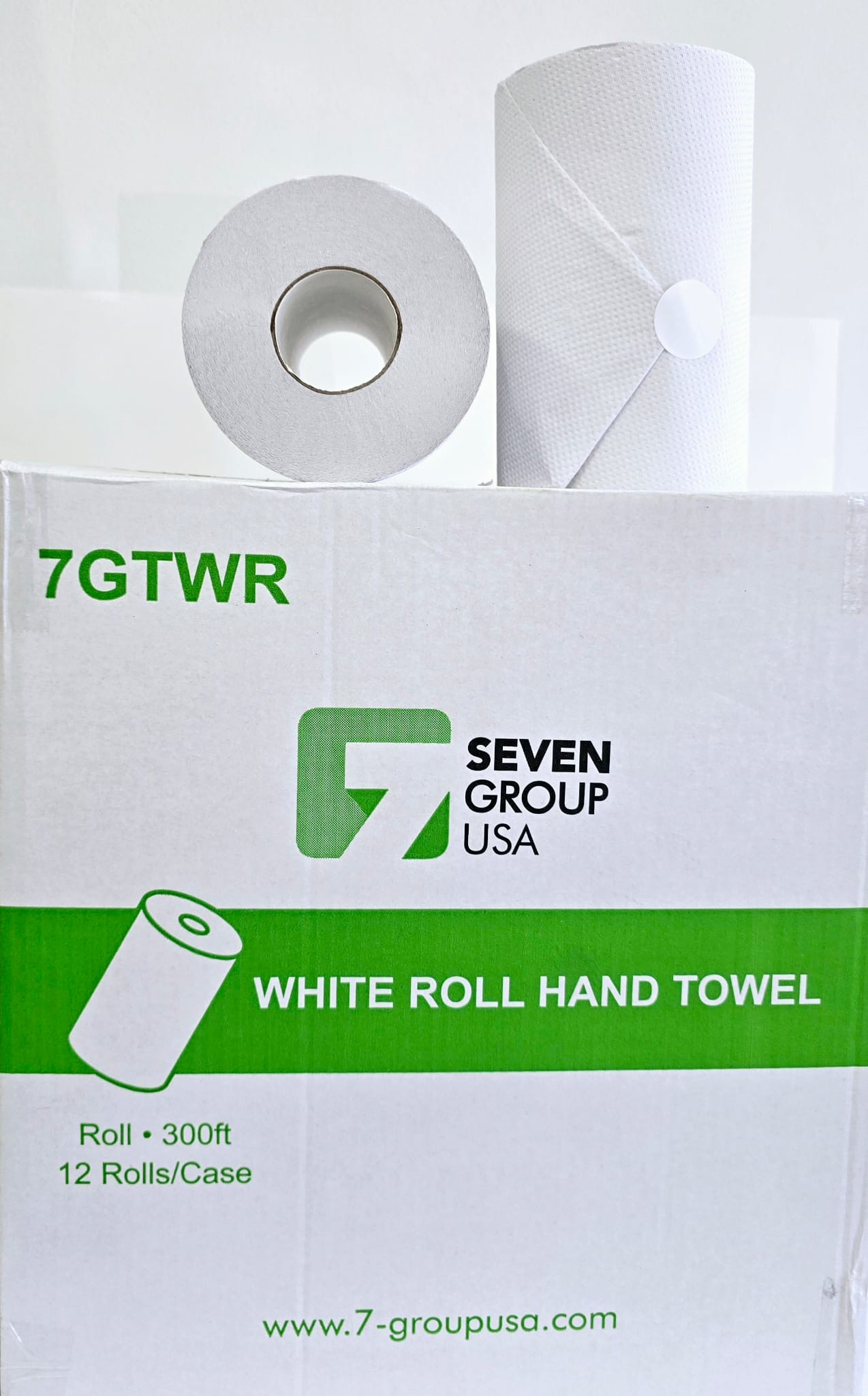 TOWEL ROLL WHITE H 20CM   1PLY   ROLL