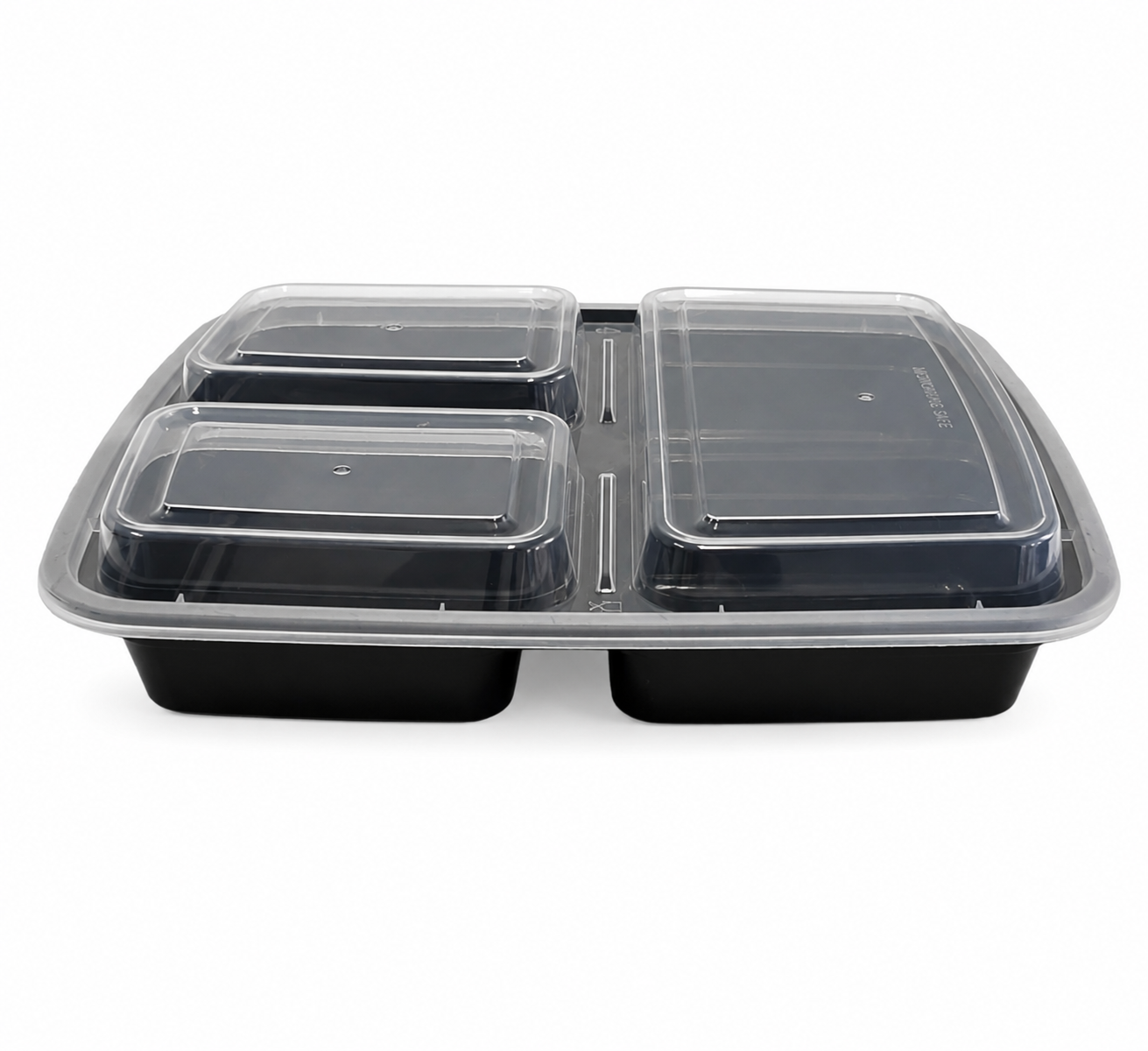 Microwaveable Rectangular Container 3 compartments